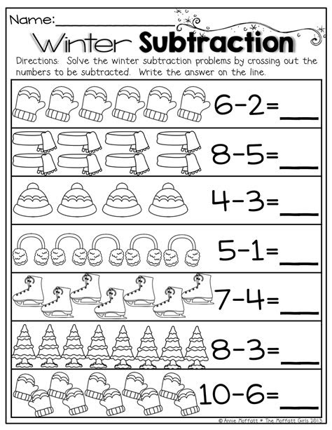  addition and subtraction for kindergarten worksheets for understanding