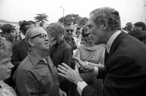 Mayor Kevin White tries to convince a skeptic, Boston