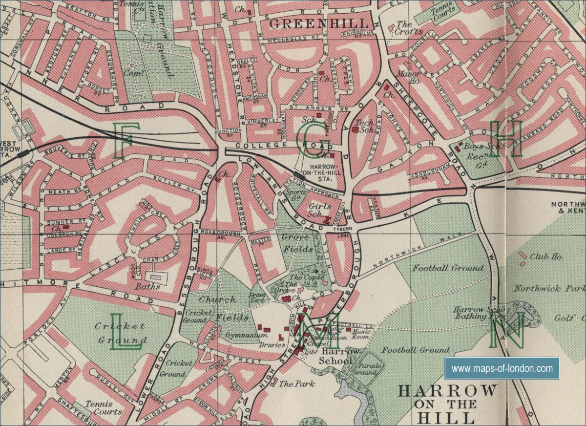 Map of Harrow, London