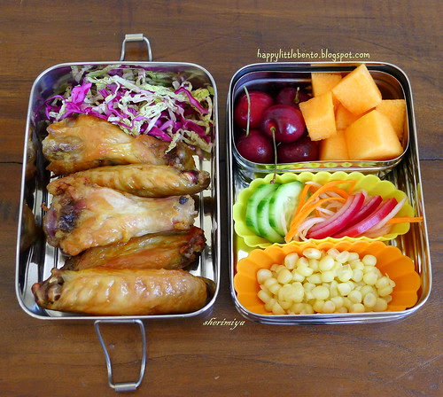 The Mid-Summer Bento: Tebasaki in EcoLunchBox! by sherimiya ♥