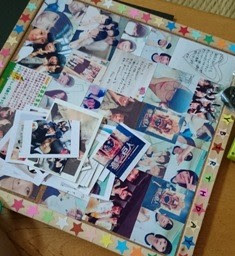 誕生日のサプライズ コルクボードで作る写真コラージュの作り方