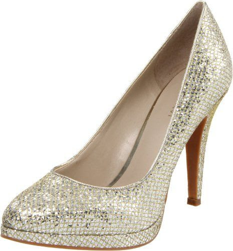 Nine West Women's Rocha Pump,Light GoldLight Gold Metallic,6 M US ...