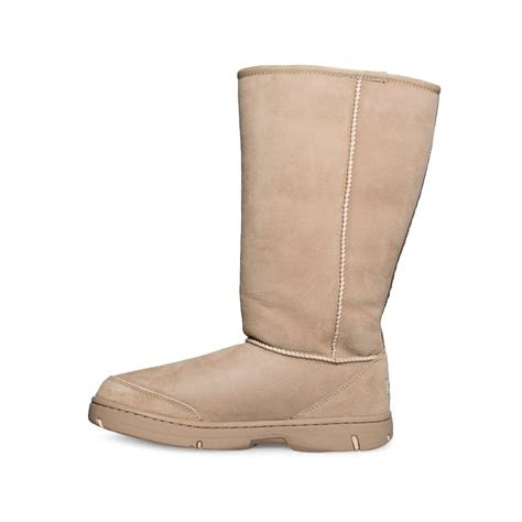 ugg ultimate tall braid sand boots mycozyboots