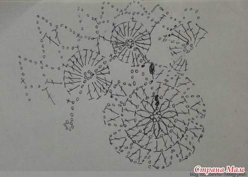 Интересный мотив и сеточка - отличное сочетание для кофточки "летучая мышь"