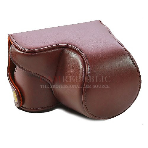 CamRepublic® Nouvelle poche en cuir brun de cas de sac de couverture pour Sony NEX3N, NEX 3N, NEX-3N CamRepublic® Nouvelle poche en cuir brun de cas de sac de couverture pour Sony NEX3N, NEX 3N, NEX-3N