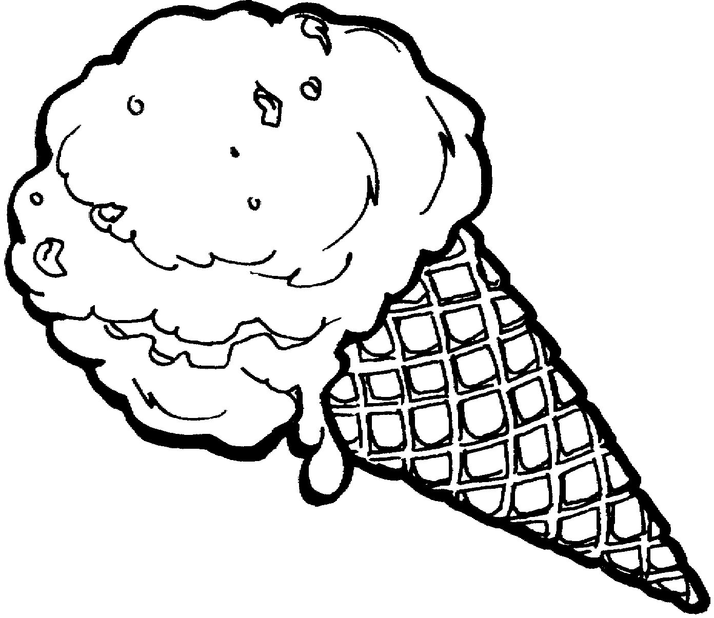 Gambar Ice Cream Cone Coloring Page Pages Gallery di Rebanas - Rebanas