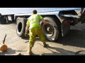 In two minutes the tire change