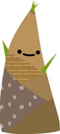 春のイラスト 竹の子 たけのこ 筍 無料イラスト