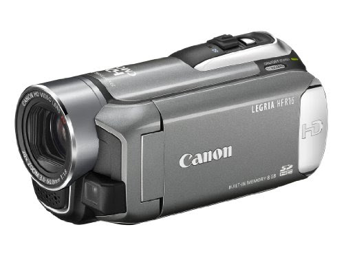 Canon LEGRIA HF R16 AVCHD-Camcorder (Dual-Flash-Memory, 20-fach opt. Zoom, 6,7 cm (2,7 Zoll) Display) silber