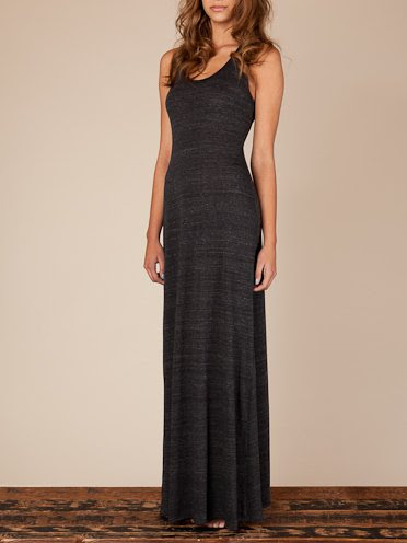 Racer Maxi Dress (Eco Black, Medium)