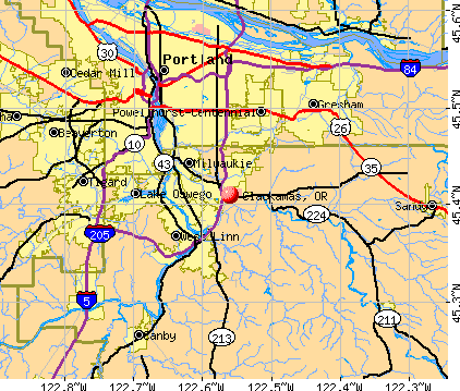 clackamas county maps Clackamas Oregon Or 97015 Profile Population Maps Real