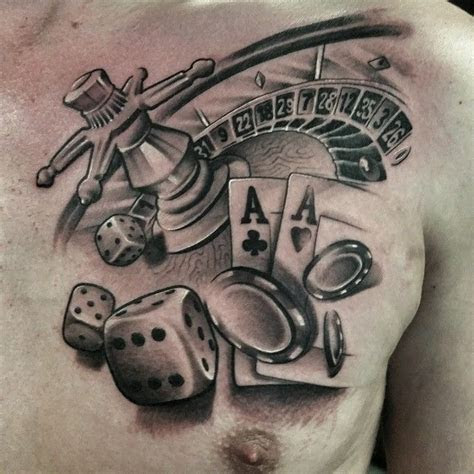 gambling tattoos images  pinterest gambling