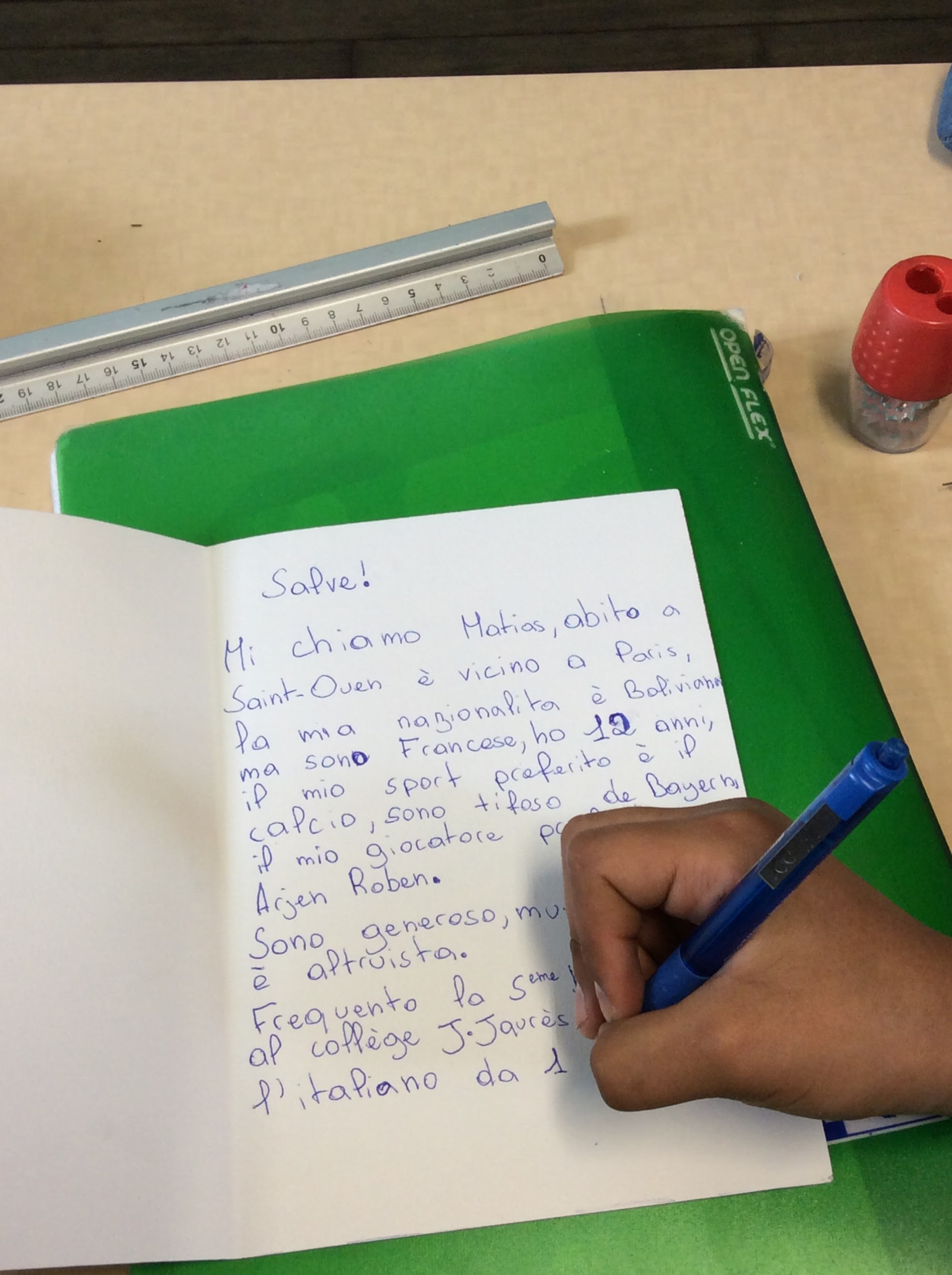 Lettres aux correspondants italiens  Collège Jean Jaurès 