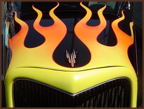 Hot Rod Flames Wallpaper. Old School Hot Rod Flames.