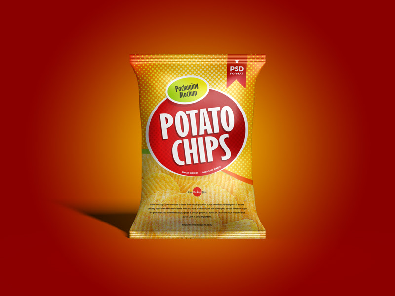 Download Free Packaging Chips Bag Mockup PSD - Free Mockup ZoneFree ...