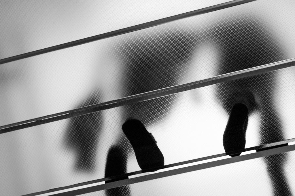 Escalera vidrio