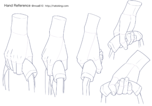 手のイラスト資料集 Hand Reference Hato King