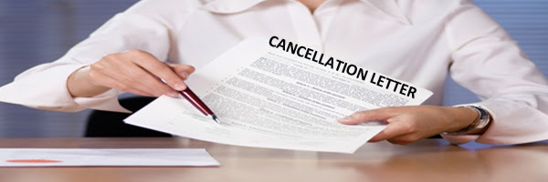 Cancellation Letter Is Used To Cancel Order Contract