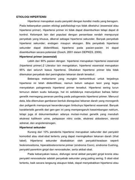 ETIOLOGI HIPERTENSI