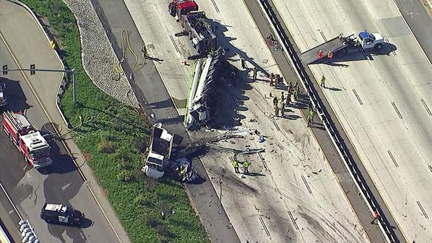 Image result for At least 5 killed in Southern California freeway crash