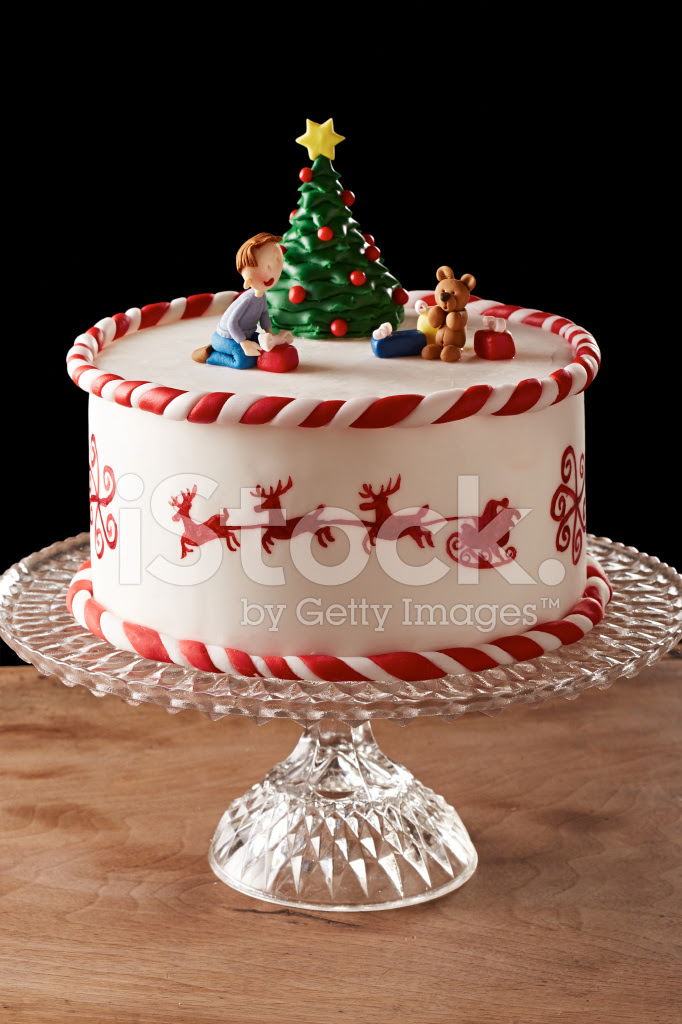 Fondant Christmas Tree Cake stock photos - FreeImages.com