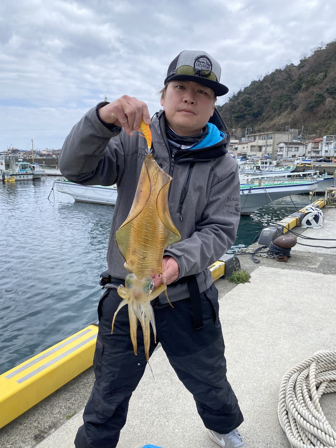アオリイカの釣果 21年2月14日 安菜丸 静岡県 網代港 ベリー釣船予約