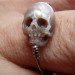 shinji nakaba, skull pearls, pearls carved into skulls, skull carvings, skull jewelry, hand carved skull rings, miniature skull carvings, miniature skull sculptures
