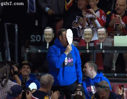 Kevin Spacey in Space Dance Florida Panthers GIF