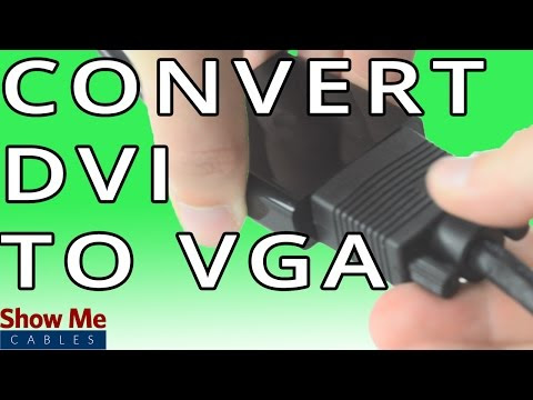 Video Dvi Male To Vga Male Adapter
