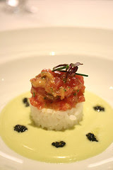 Tartare of Tuna on Sushi Rice with Avocado