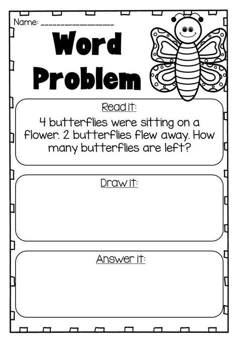  subtraction word problems for kindergarten
