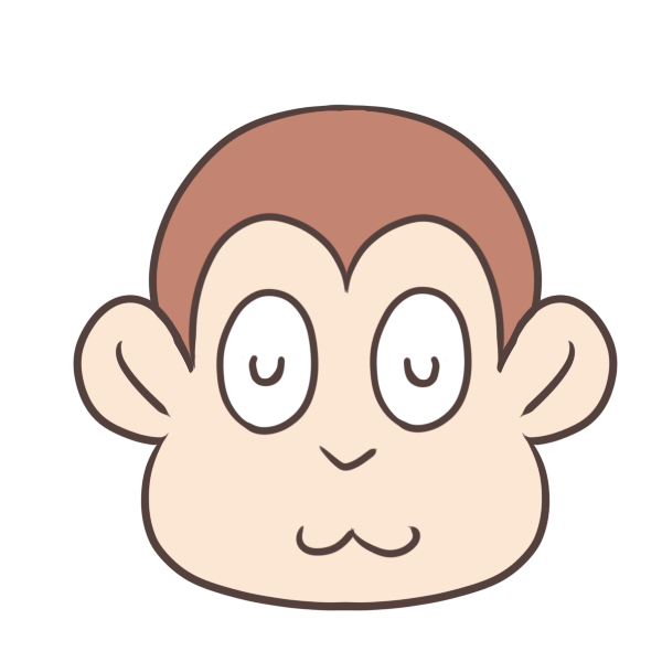 悟るサルのイラスト かわいいフリー素材が無料のイラストレイン