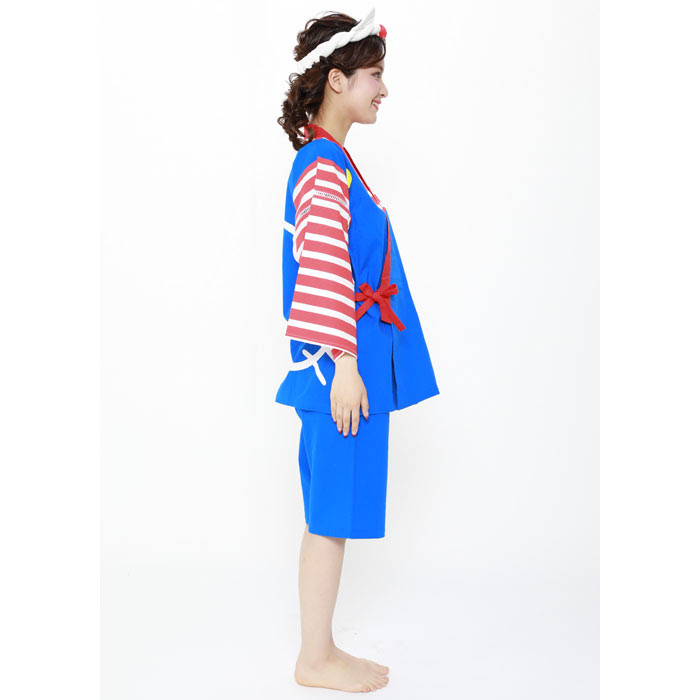 キティなりきり甚平 ハローキティ じんべい 和装 コスプレ コスチューム 衣装 夏 祭 イベント レディースサイズ サザック