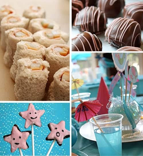 The food was sushi sandwiches, brownie bombs, brownie starfish pops, 