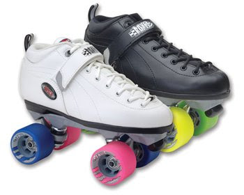 Sure-Grip Hitman Quad Speed Skates - White Boot - Pink Wheels Size 7
