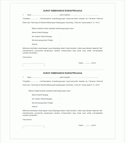 surat kuasa in english