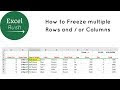 Freeze Panes Multiple Worksheets