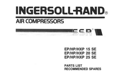 Download ingersoll rand ssr-ep25se manual Book Directory PDF