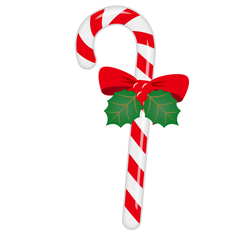 クリスマス キャンディ 赤白 リボン ひいらぎ 商用ok フリー素材集 ナイスなイラスト