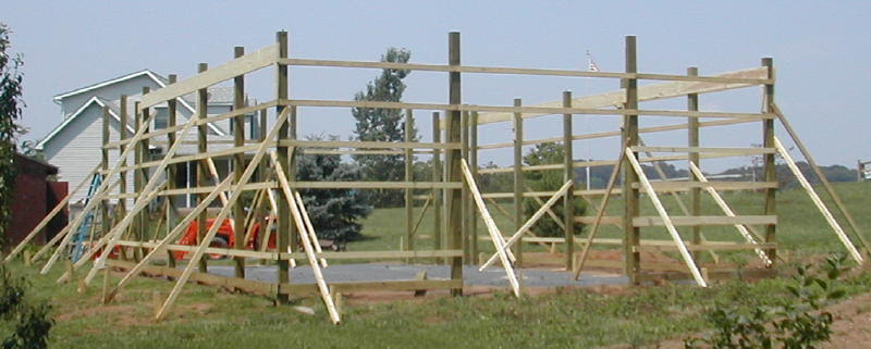 pole barn shed plans horse loafing shed pole barns from initial site 