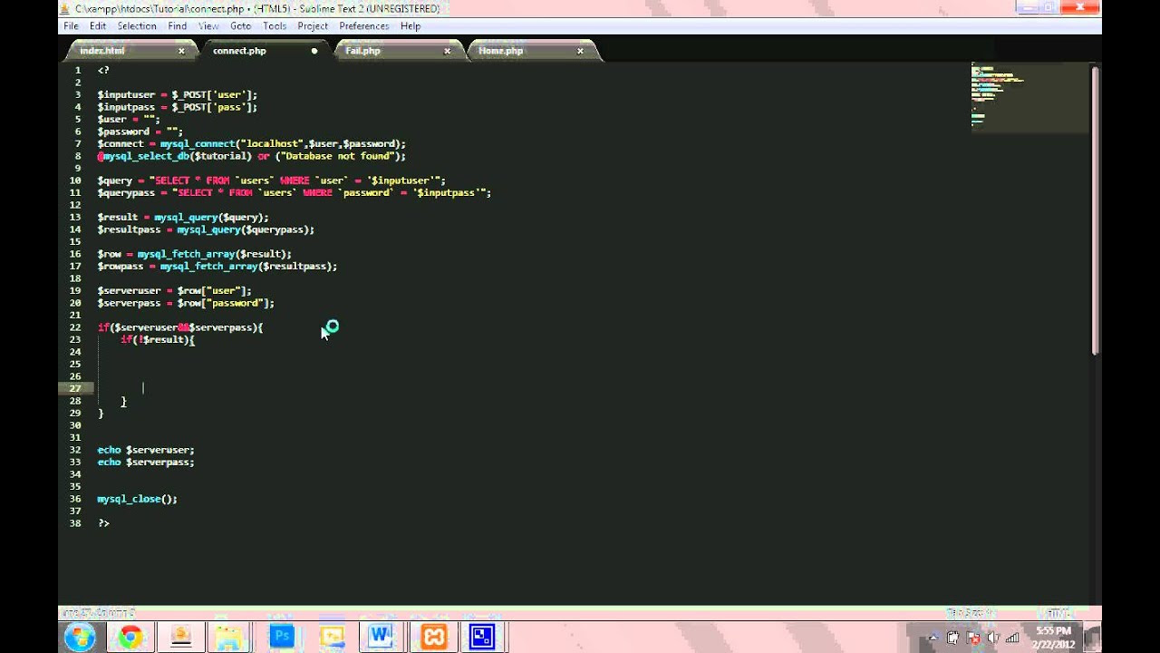 Connecting to MySql Database Creating your own Website Connecting to MySql Database Creating your own Website