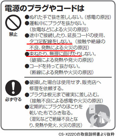 エアコン 延長コードを使ってもいいですか エアコン Panasonic