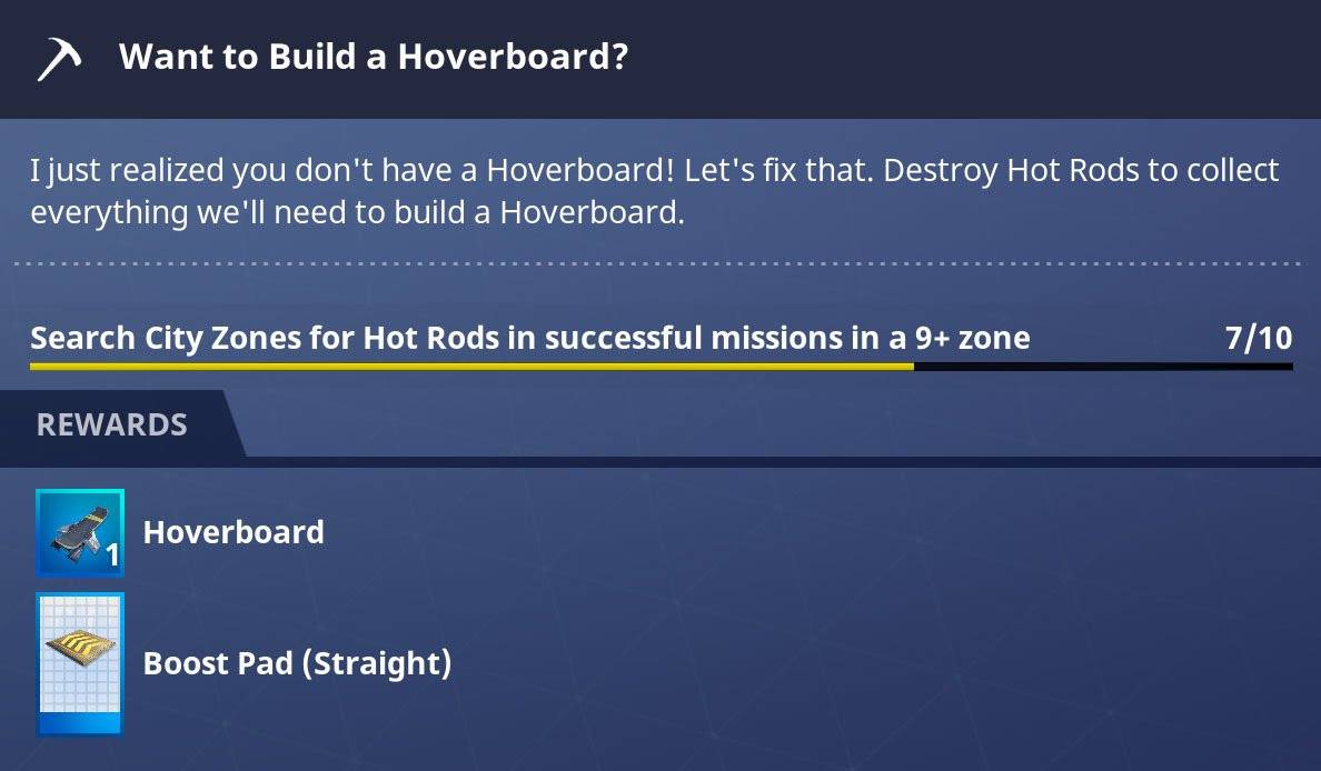 Fortnite How To Unlock The Hoverboard Pwrdown - the quest that will give you the hoverboard