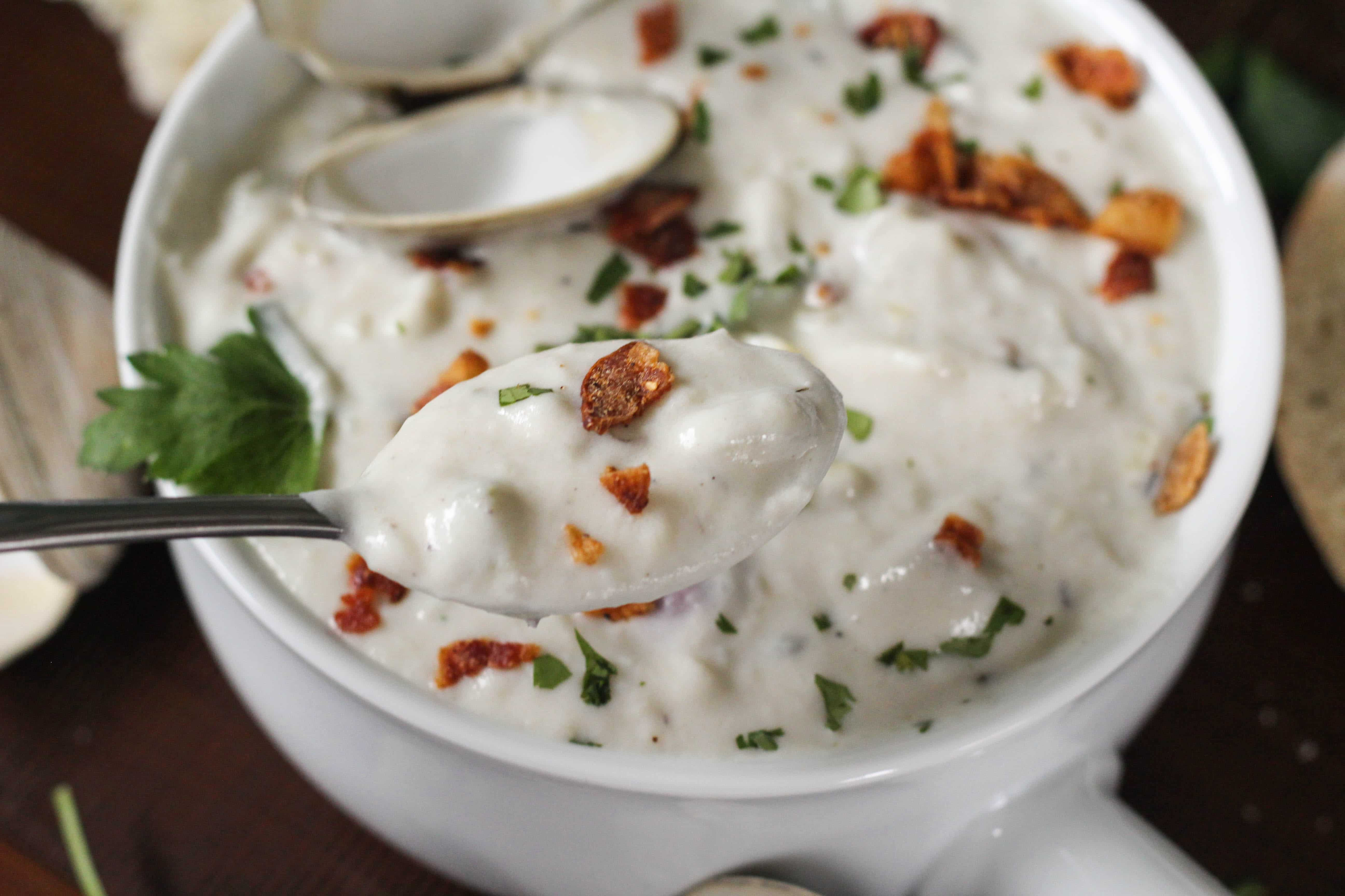 Creamy New England Clam Chowder - The Chunky Chef