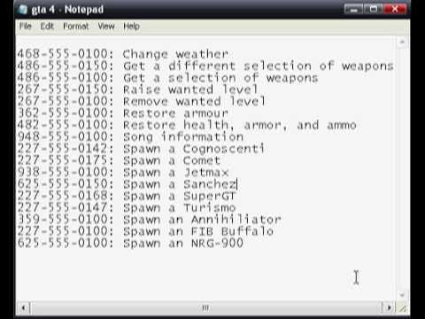 GTA 4 Cheats Code For PC and Their was a big secret - YouTube