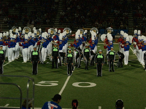 Edinburg Bobcat Marching Band and Seargenettes