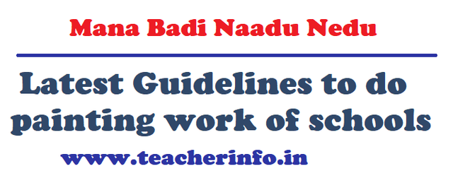 Naadu Nedu: Further Guidelines to do painting work of schools
