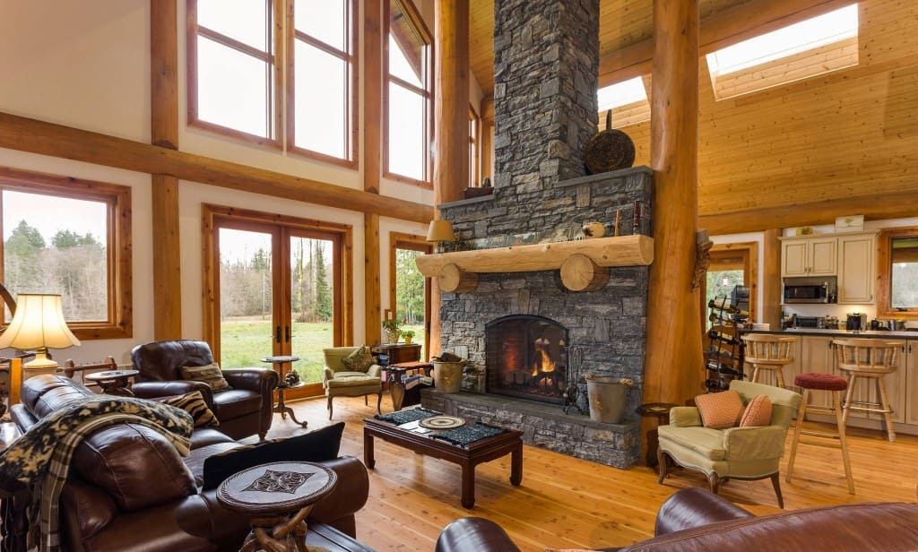 Campbell Valley Post and Beam Log Home 5 - Streamline Design