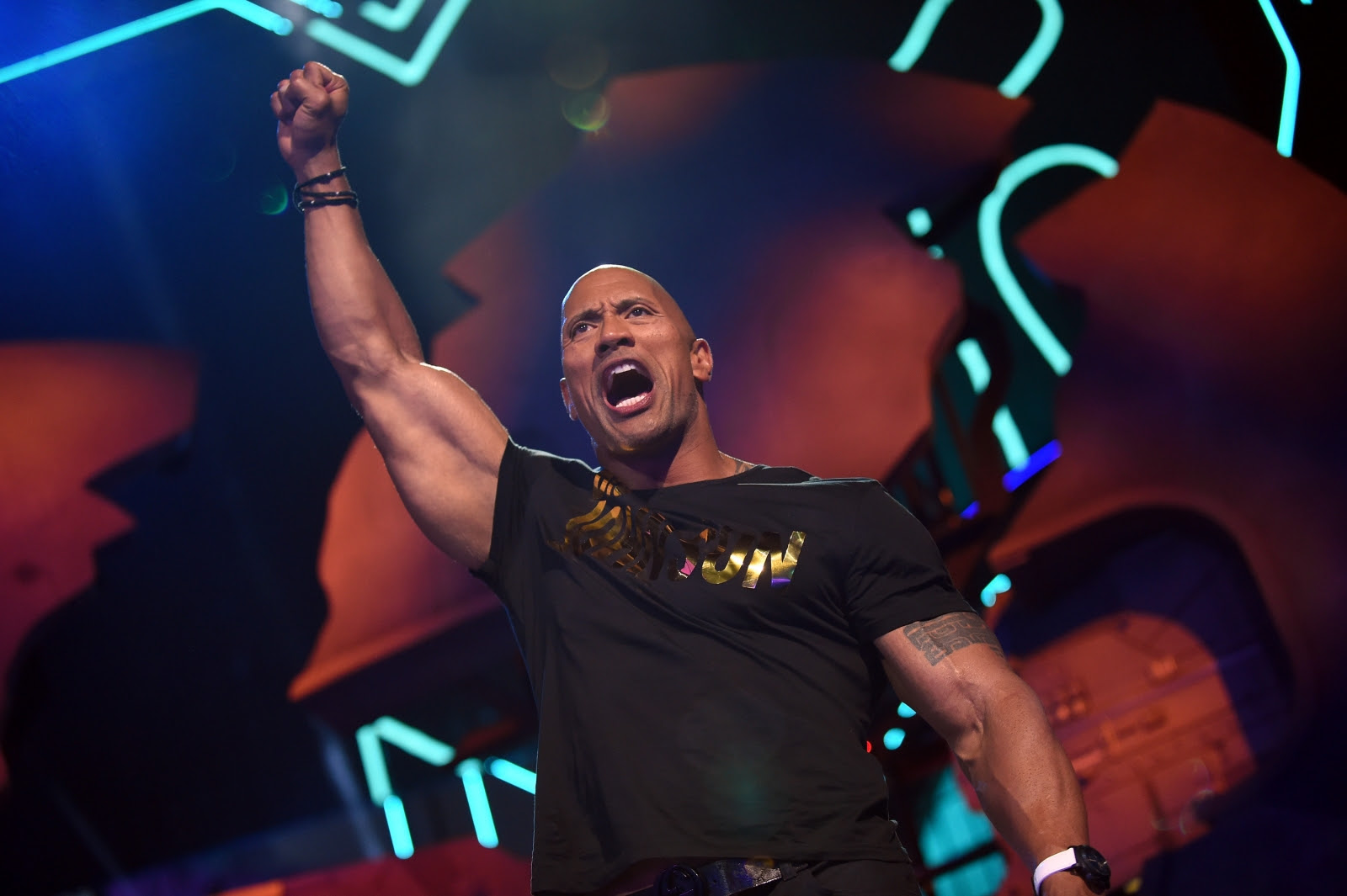 Dwayne The Rock Johnson hits the gym after Thanksgiving dinner