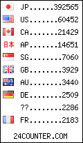 visitors by country counter